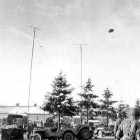 101st Airborne Receives Air-dropped Supplies During Siege of Bastogne