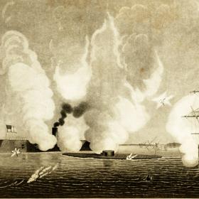 Hampton Roads: The First Meeting in Combat of Ironclad Ships