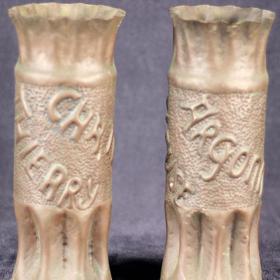 German 77 MM Artillery Shell with Fluting and Embossed Inscription