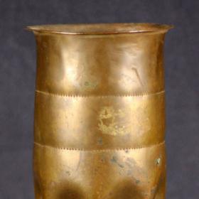 British 18 Pound Decorated Artillery Shell