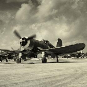 Corsairs Take off from Peleliu