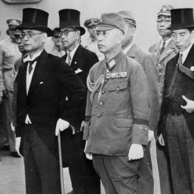 Japanese Delegates Arrive to Sign Surrender