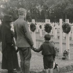 Daily scene at the Suresnes American Cemetery