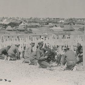 Temporary American Burials at Romagne, France