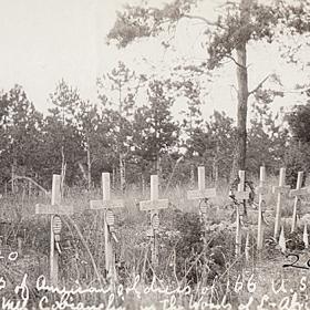 Eight American Graves in the Woods of L'Abrie Roques