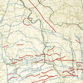 Map to Illustrate the Meuse-Argonne Offensive: First, Second, and Last Phases