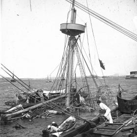 The Brink of the Spanish-American War, Sunken Remains of USS Maine