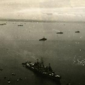 USS Missouri in Tokyo Harbor