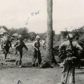 American Soldiers Lead Japanese Soldiers to Surrender