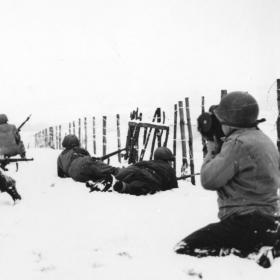 American Patrol on the Outskirts of Beffe, Belgium