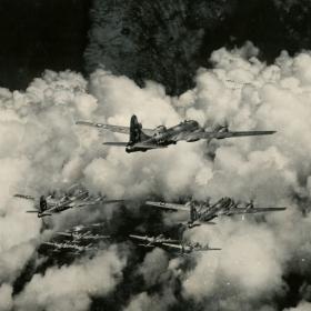 B-29s in Flight