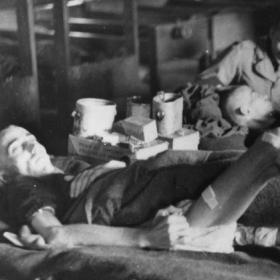 Emaciated American POWs Liberated at Limburg by 1st Army