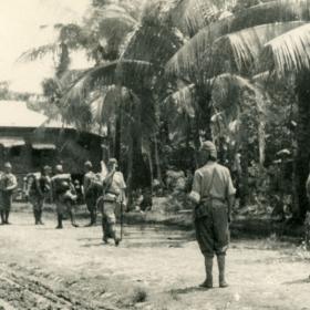 Japanese Forces Surrender to the 129th Infantry Regiment, 37th Infantry Division