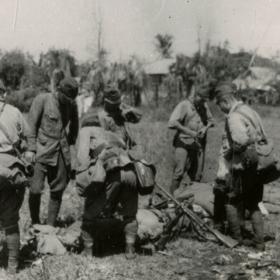 Japanese Soldiers Lay Down Their Arms