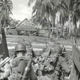 Leyte Island: First Wave Troops Land on Island