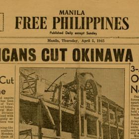 "Americans Cut Okinawa in Two"