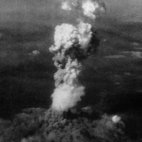 Smoke Column over Hiroshima, Japan