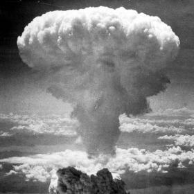 Smoke Column over Nagasaki, Japan