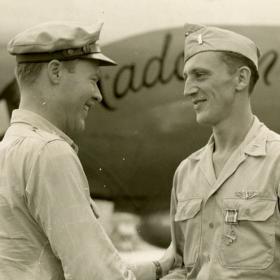 1st Lt. Charles W. Vyhnanek Receives the Distinguished Flying Cross