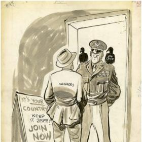 "Them old eagles sure spoil that new uniform, Colonel"