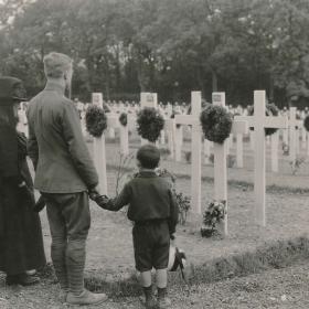 Daily scene at the Suresnes American Cemetery