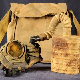 British small box respirator with haversack.